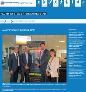 All My Systems receive the Shooting Star award